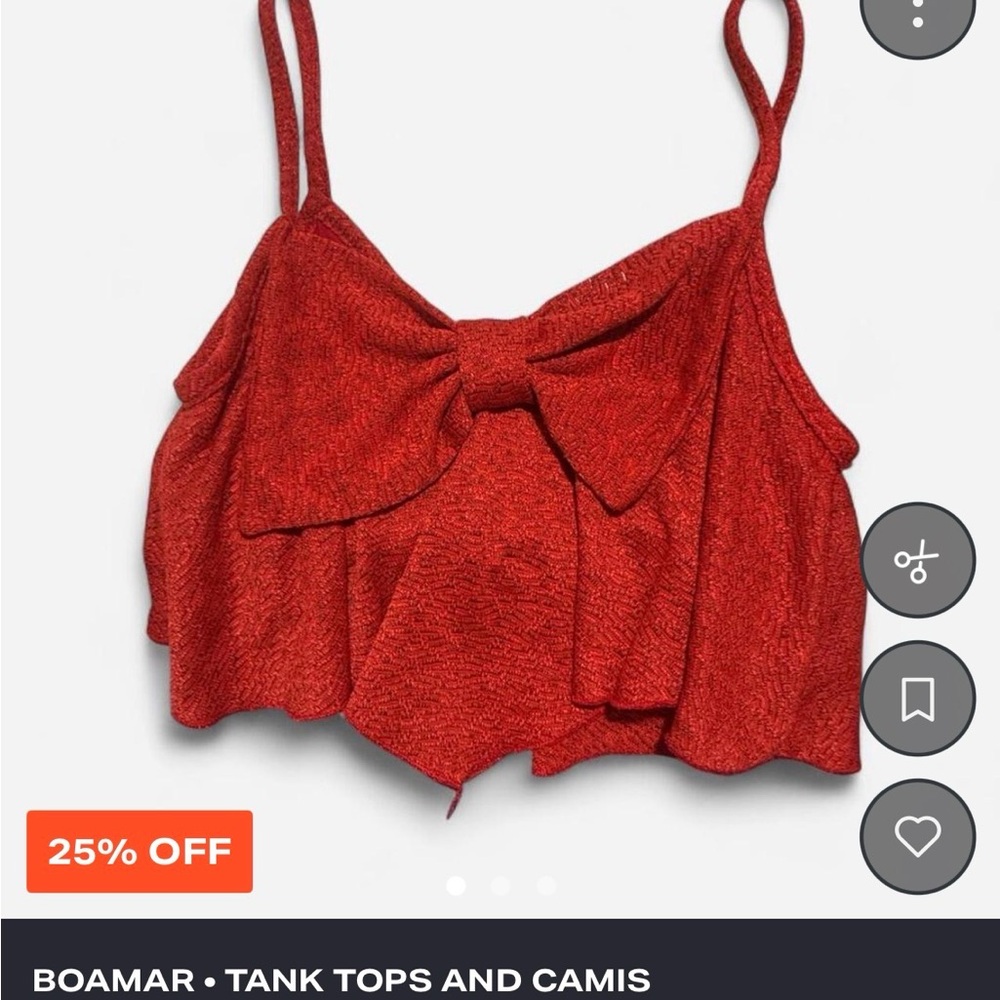 Boamar Women's Red Bow Camisole